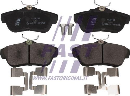 Fast FT29154 - Kit pastiglie freno, Freno a disco autozon.pro