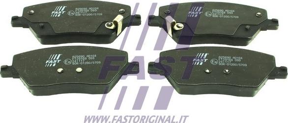 Fast FT29169 - Kit pastiglie freno, Freno a disco autozon.pro