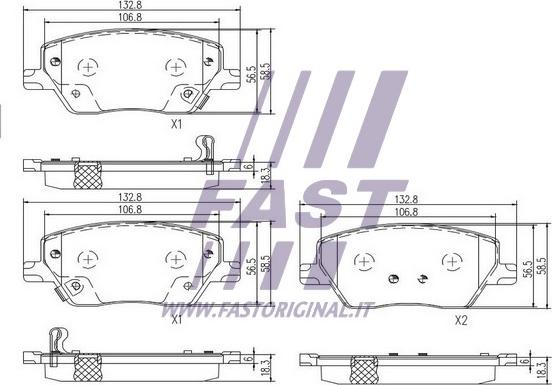 Fast FT29169 - Kit pastiglie freno, Freno a disco autozon.pro