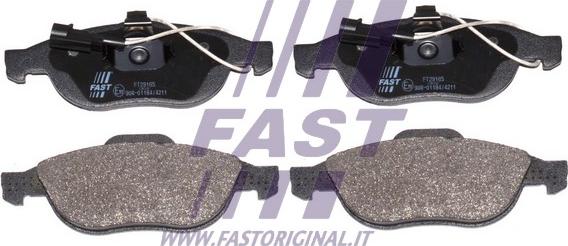 Fast FT29165 - Kit pastiglie freno, Freno a disco autozon.pro