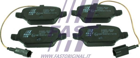 Fast FT29167 - Kit pastiglie freno, Freno a disco autozon.pro