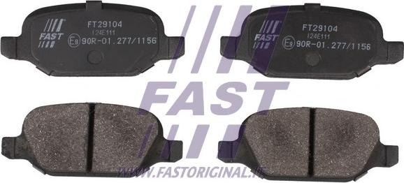 Fast FT29104 - Kit pastiglie freno, Freno a disco autozon.pro