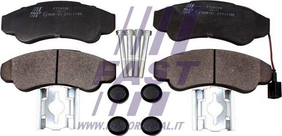 Fast FT29108 - Kit pastiglie freno, Freno a disco autozon.pro