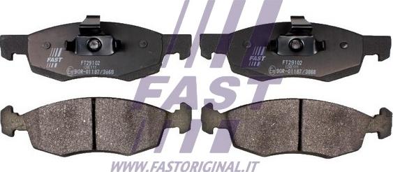 Fast FT29102 - Kit pastiglie freno, Freno a disco autozon.pro