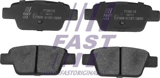 Fast FT29115 - Kit pastiglie freno, Freno a disco autozon.pro