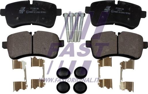 Fast FT29136 - Kit pastiglie freno, Freno a disco autozon.pro