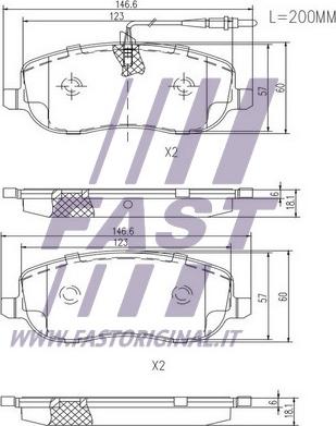 Fast FT29128 - Kit pastiglie freno, Freno a disco autozon.pro