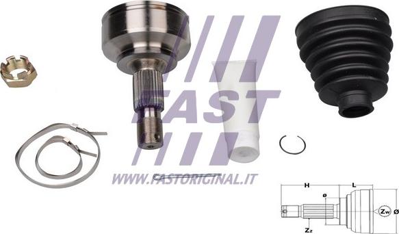 Fast FT25090K - Kit giunti, Semiasse autozon.pro