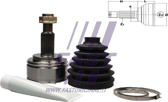 Fast FT25093K - Kit giunti, Semiasse autozon.pro