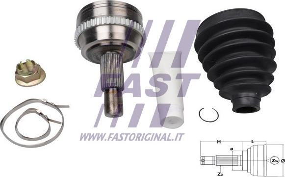 Fast FT25092K - Kit giunti, Semiasse autozon.pro