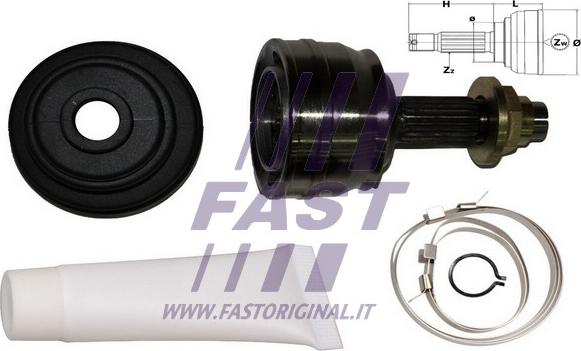 Fast FT25004K - Kit giunti, Semiasse autozon.pro