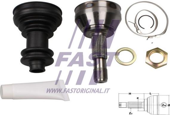 Fast FT25001K - Kit giunti, Semiasse autozon.pro