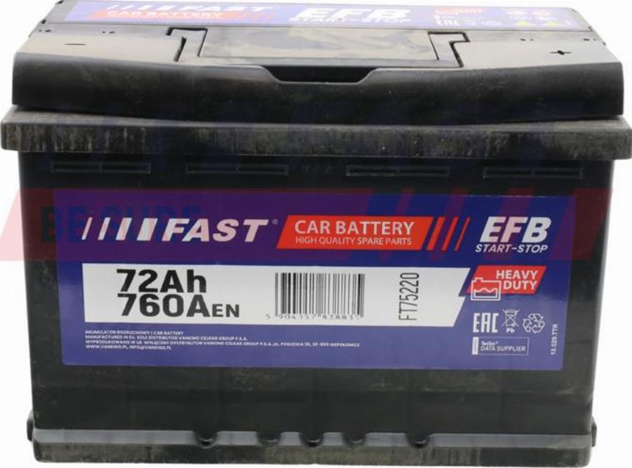 Fast FT75220 - Batteria avviamento autozon.pro