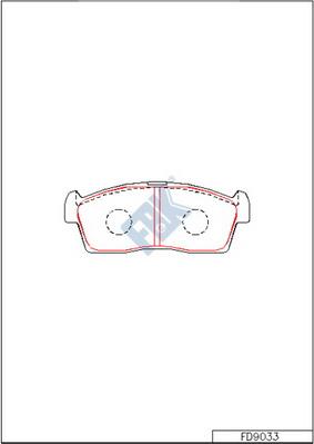 FBK FD9033 - Kit pastiglie freno, Freno a disco autozon.pro