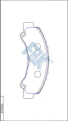 FBK FD4054 - Kit pastiglie freno, Freno a disco autozon.pro