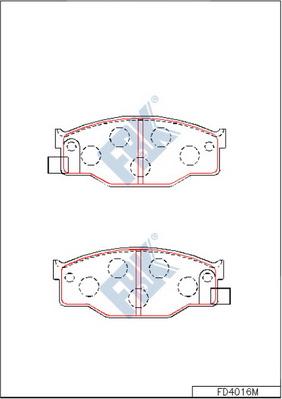 FBK FD4016M - Kit pastiglie freno, Freno a disco autozon.pro