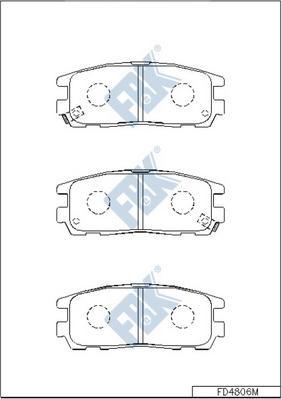 FBK FD4806M - Kit pastiglie freno, Freno a disco autozon.pro