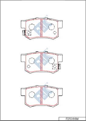 FBK FD5066M - Kit pastiglie freno, Freno a disco autozon.pro