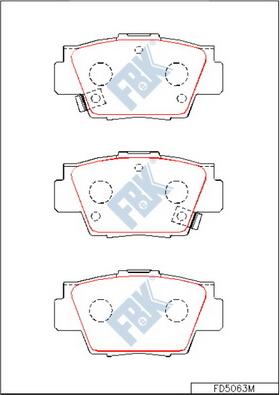 FBK FD5063M - Kit pastiglie freno, Freno a disco autozon.pro