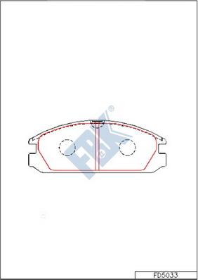 FBK FD5033 - Kit pastiglie freno, Freno a disco autozon.pro