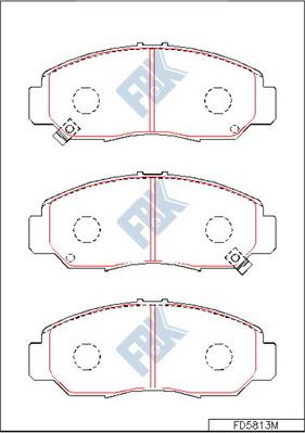 FBK FD5813M - Kit pastiglie freno, Freno a disco autozon.pro