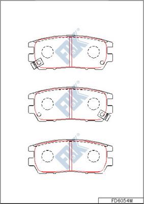 FBK FD6054M - Kit pastiglie freno, Freno a disco autozon.pro