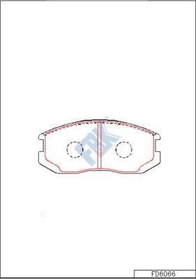 FBK FD6066 - Kit pastiglie freno, Freno a disco autozon.pro