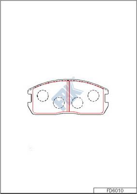 FBK FD6010 - Kit pastiglie freno, Freno a disco autozon.pro