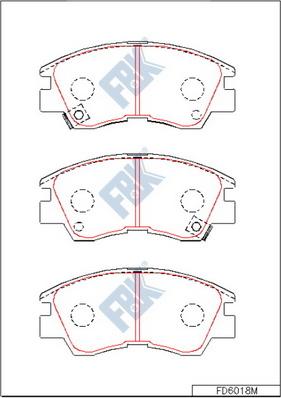 FBK FD6018M - Kit pastiglie freno, Freno a disco autozon.pro