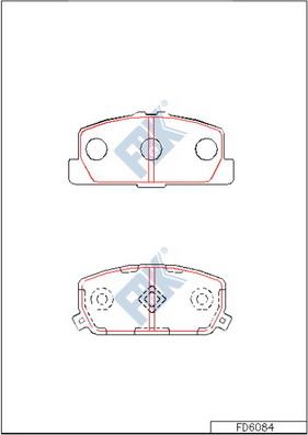 FBK FD6084 - Kit pastiglie freno, Freno a disco autozon.pro