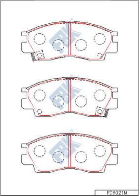 FBK FD6021M - Kit pastiglie freno, Freno a disco autozon.pro