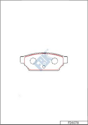 FBK FD6078 - Kit pastiglie freno, Freno a disco autozon.pro