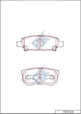 FBK FD6124 - Kit pastiglie freno, Freno a disco autozon.pro