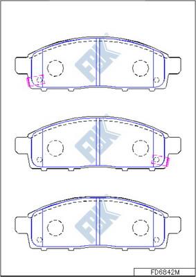 FBK FD6842M - Kit pastiglie freno, Freno a disco autozon.pro