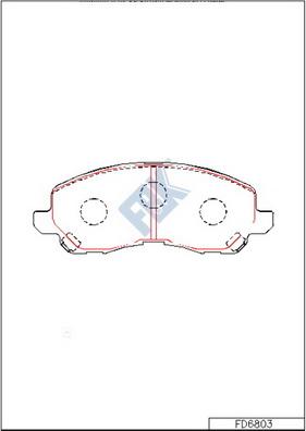 FBK FD6803 - Kit pastiglie freno, Freno a disco autozon.pro