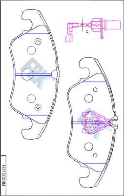 FBK FD15009M - Kit pastiglie freno, Freno a disco autozon.pro