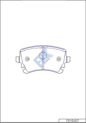 FBK FD15007 - Kit pastiglie freno, Freno a disco autozon.pro