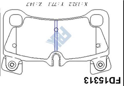 FBK FD15313 - Kit pastiglie freno, Freno a disco autozon.pro