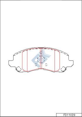 FBK FD11029 - Kit pastiglie freno, Freno a disco autozon.pro