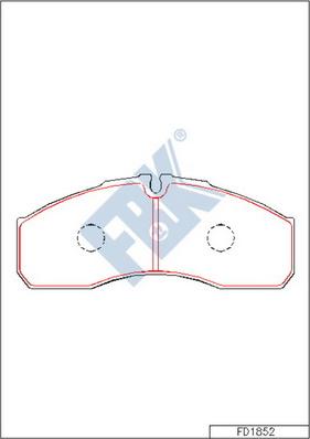 FBK FD1852 - Kit pastiglie freno, Freno a disco autozon.pro