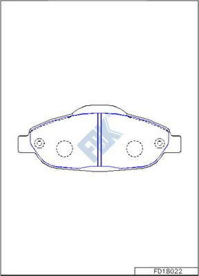 FBK FD18022 - Kit pastiglie freno, Freno a disco autozon.pro