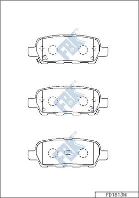 FBK FD1813M - Kit pastiglie freno, Freno a disco autozon.pro