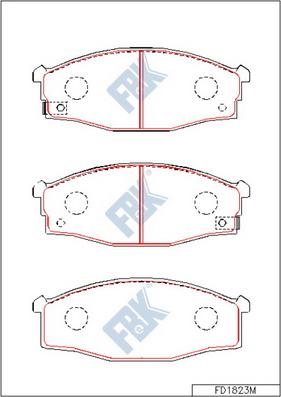 FBK FD1823M - Kit pastiglie freno, Freno a disco autozon.pro