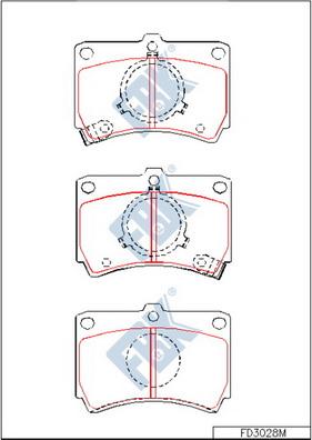 FBK FD3028M - Kit pastiglie freno, Freno a disco autozon.pro