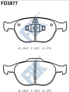 MAZDA 41060-HA00A - Kit pastiglie freno, Freno a disco autozon.pro