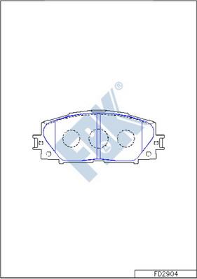 FBK FD2904 - Kit pastiglie freno, Freno a disco autozon.pro