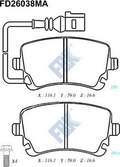 Valeo 671758 - Kit pastiglie freno, Freno a disco autozon.pro