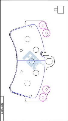 FBK FD26027 - Kit pastiglie freno, Freno a disco autozon.pro