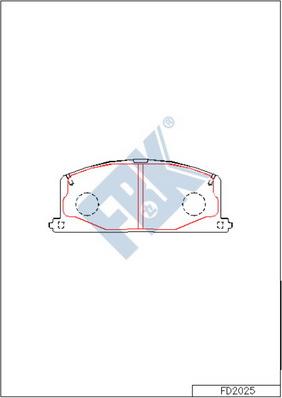 FBK FD2025 - Kit pastiglie freno, Freno a disco autozon.pro