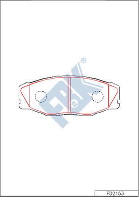 FBK FD2153 - Kit pastiglie freno, Freno a disco autozon.pro